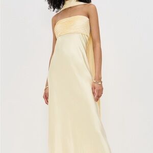 Cream Halter Gown for Weddings